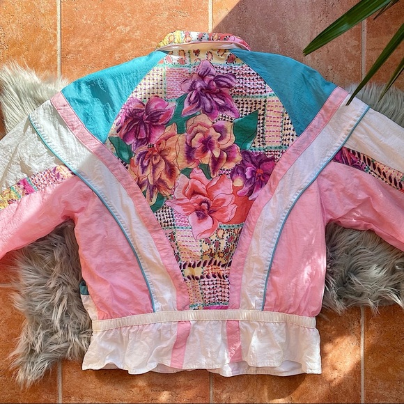 Vintage Floral Windbreaker - Picture 4 of 4